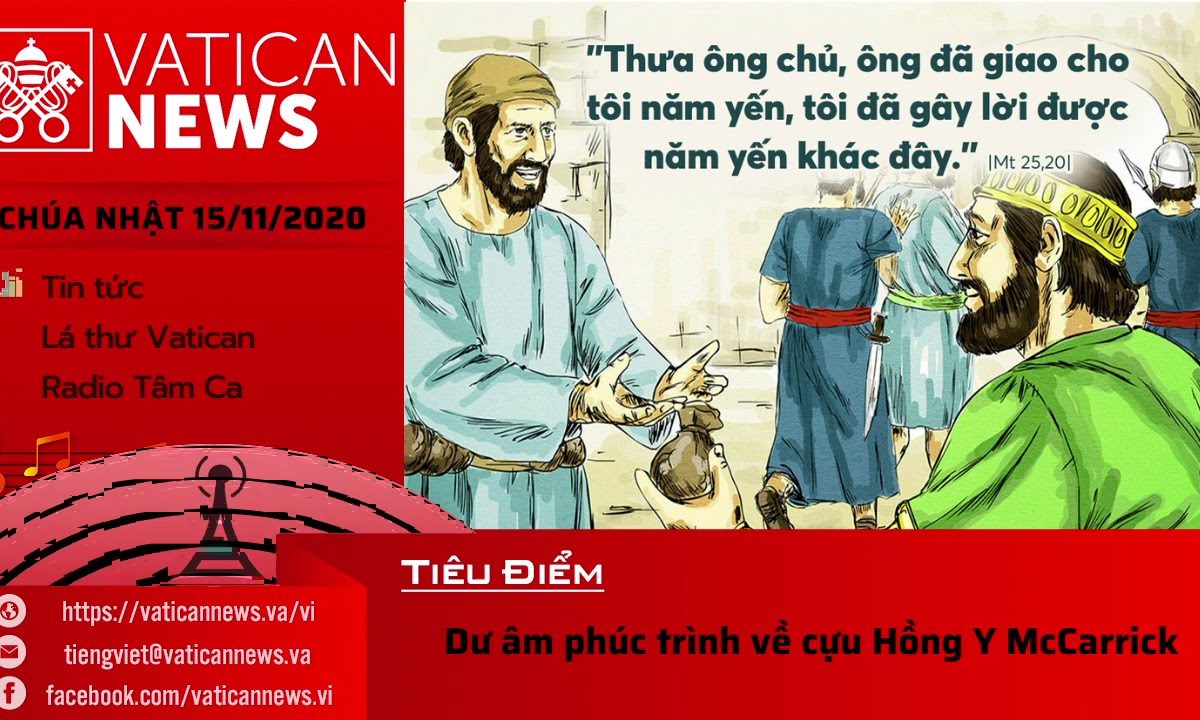 Radio: Vatican News Tiếng Việt Chúa Nhật 15.11.2020