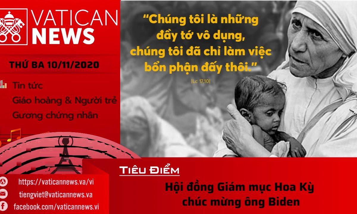 Radio: Vatican News Tiếng Việt thứ Ba 10.11.2020