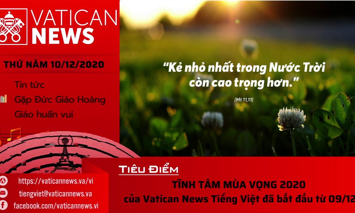 Radio: Vatican News Tiếng Việt thứ Năm 10.12.2020