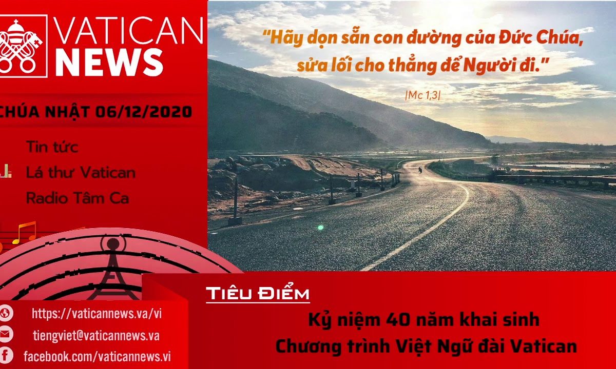 Radio: Vatican News Tiếng Việt Chúa Nhật 06.12.2020