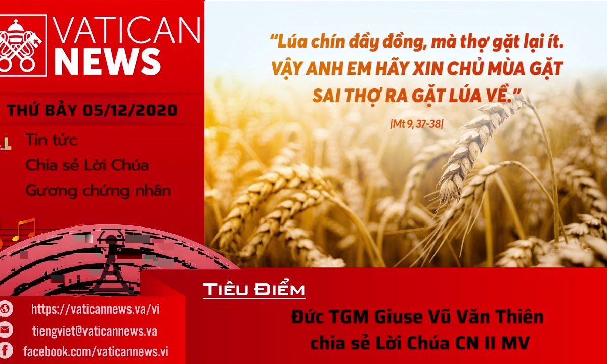 Radio: Vatican News Tiếng Việt thứ Bảy 05.12.2020