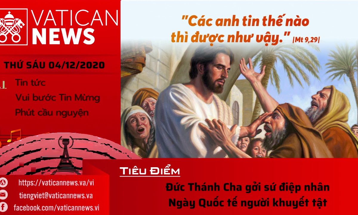 Radio: Vatican News Tiếng Việt thứ Sáu 04.12.2020