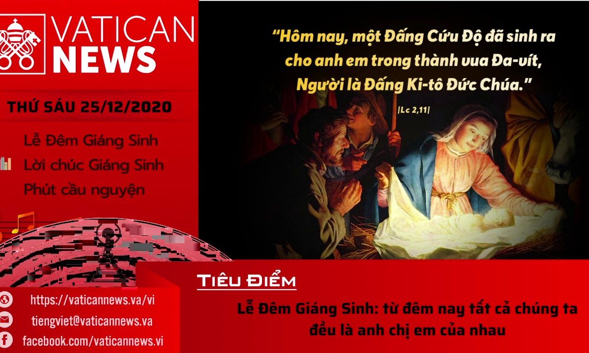 Radio: Vatican News Tiếng Việt thứ Sáu 25.12.2020