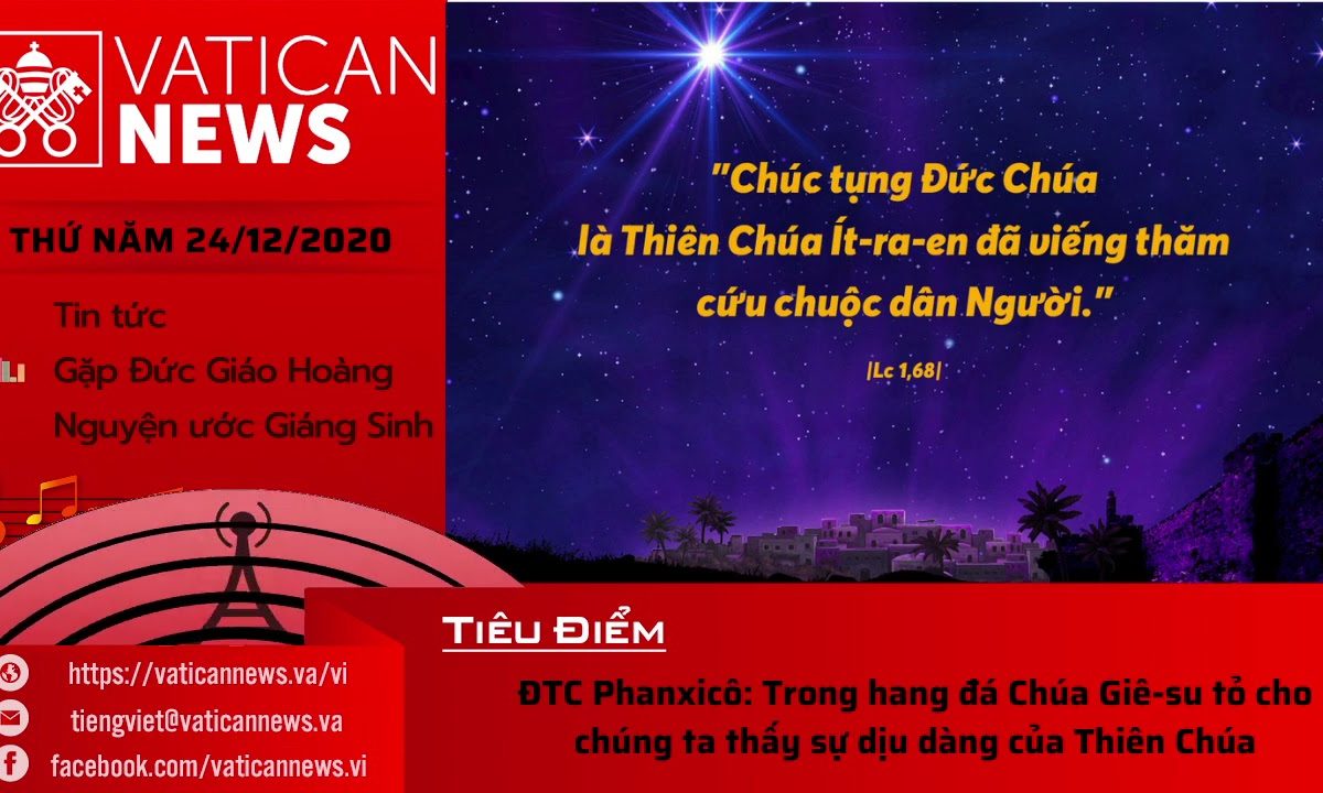 Radio: Vatican News Tiếng Việt thứ Năm 24.12.2020