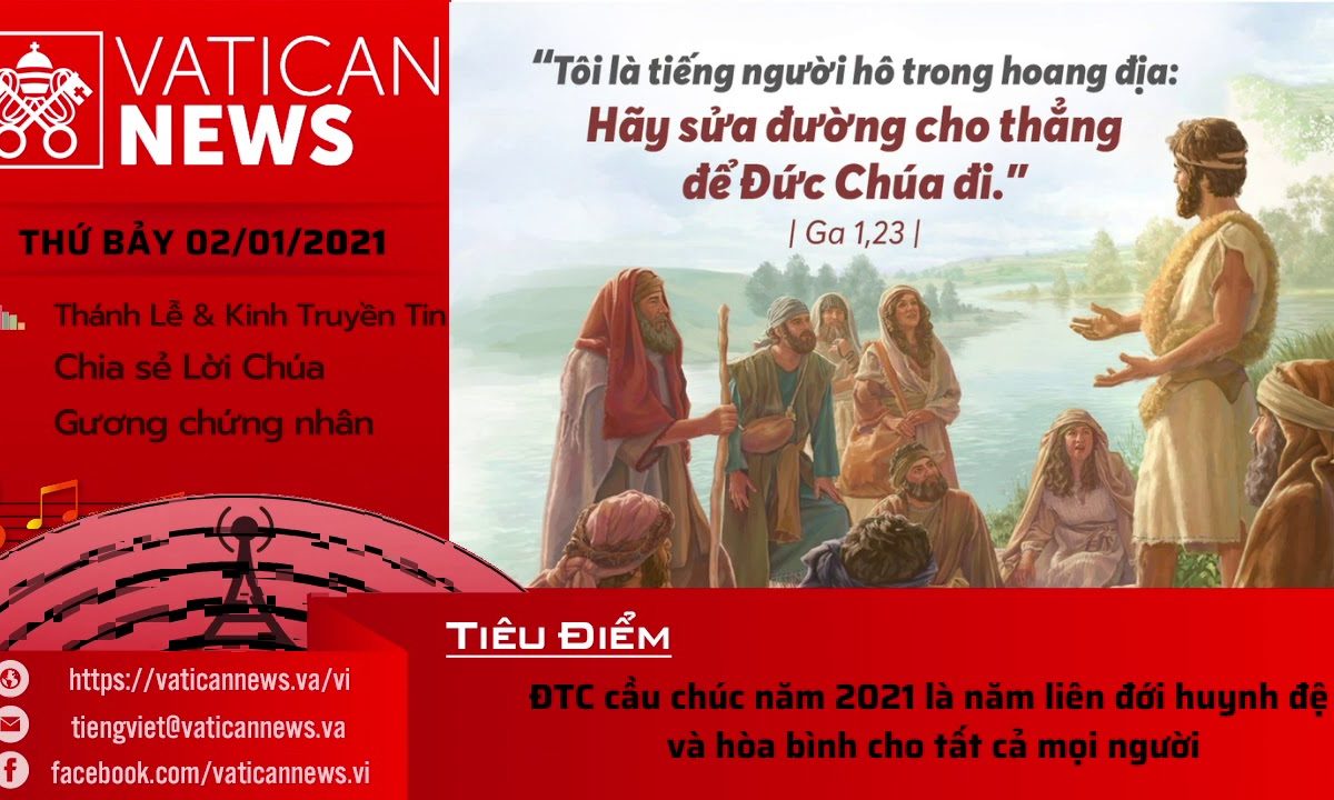 Radio: Vatican News Tiếng Việt thứ Bảy 02.01.2020