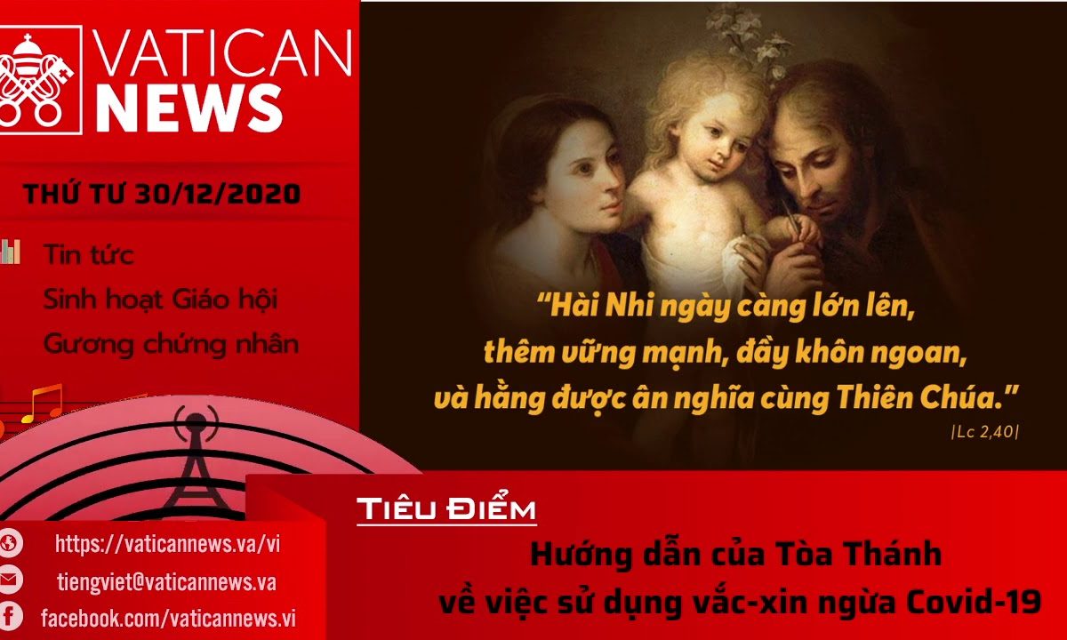 Radio: Vatican News Tiếng Việt thứ Tư 30.12.2020