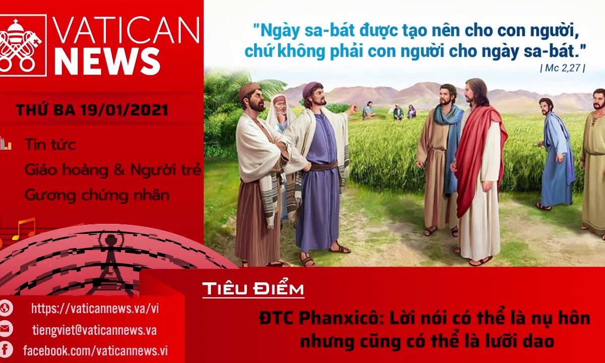 Radio: Vatican News Tiếng Việt thứ Ba19.01.2021