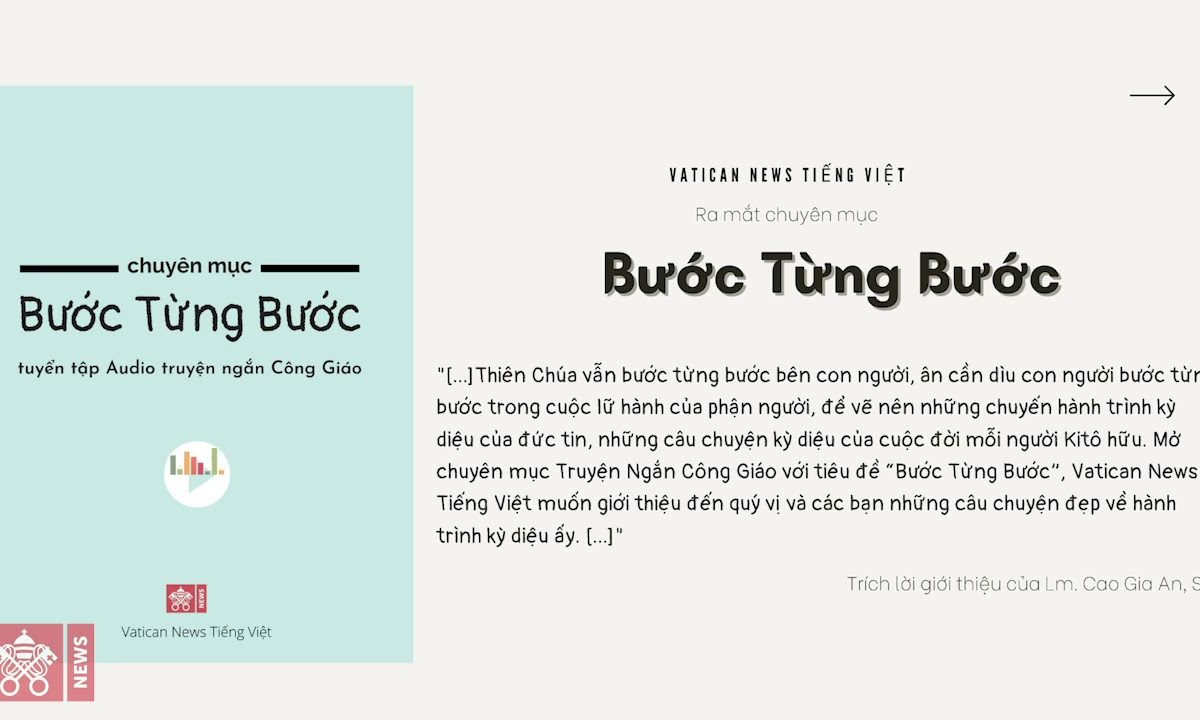 Ra mắt chuyên mục truyện ngắn Công Giáo: Bước Từng Bước