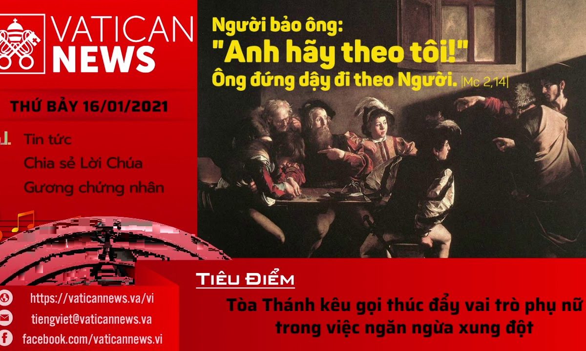 Radio: Vatican News Tiếng Việt thứ Bảy 16.01.2021