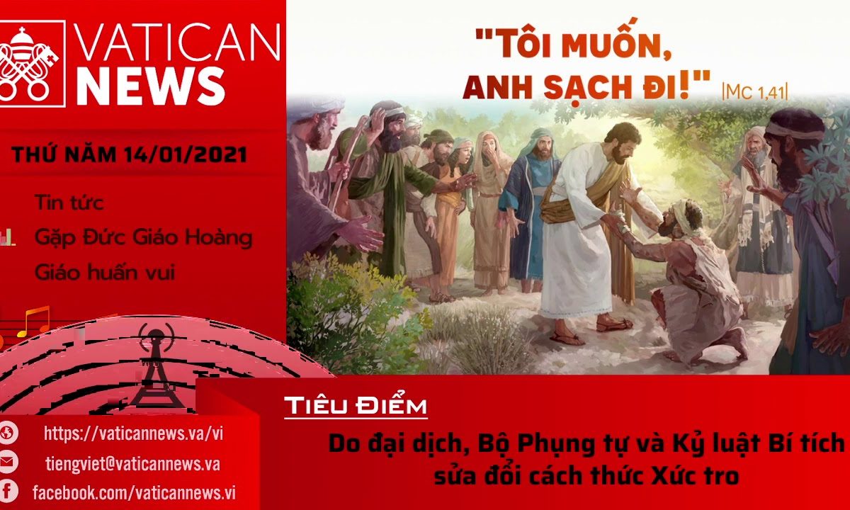 Radio: Vatican News Tiếng Việt thứ Năm 14.01.2021