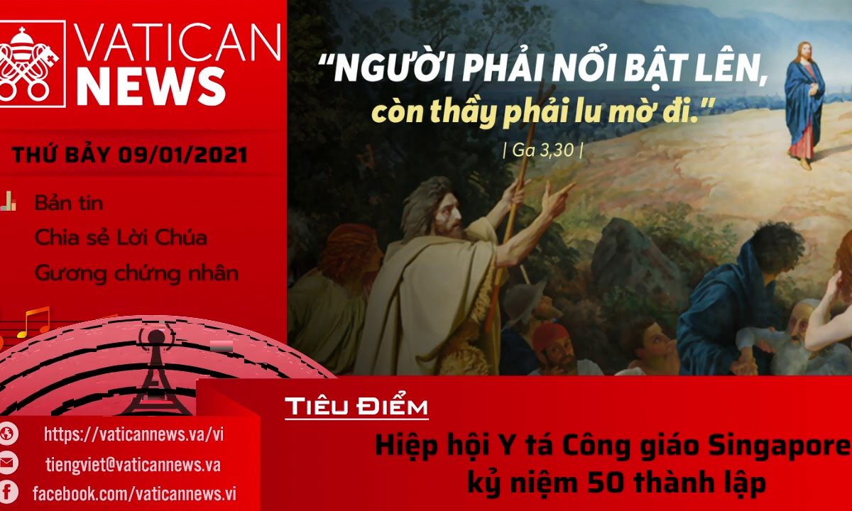 Radio: Vatican News Tiếng Việt thứ Bảy 09.01.2021