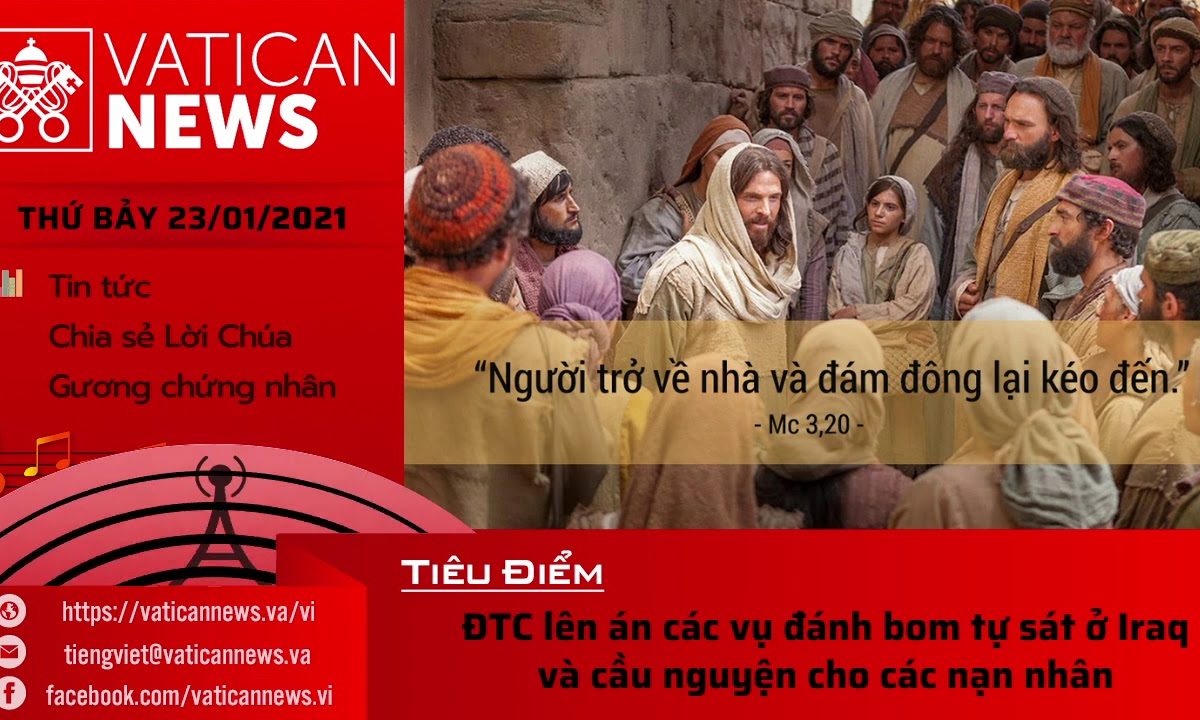 Radio: Vatican News Tiếng Việt thứ Bảy 23.01.2021