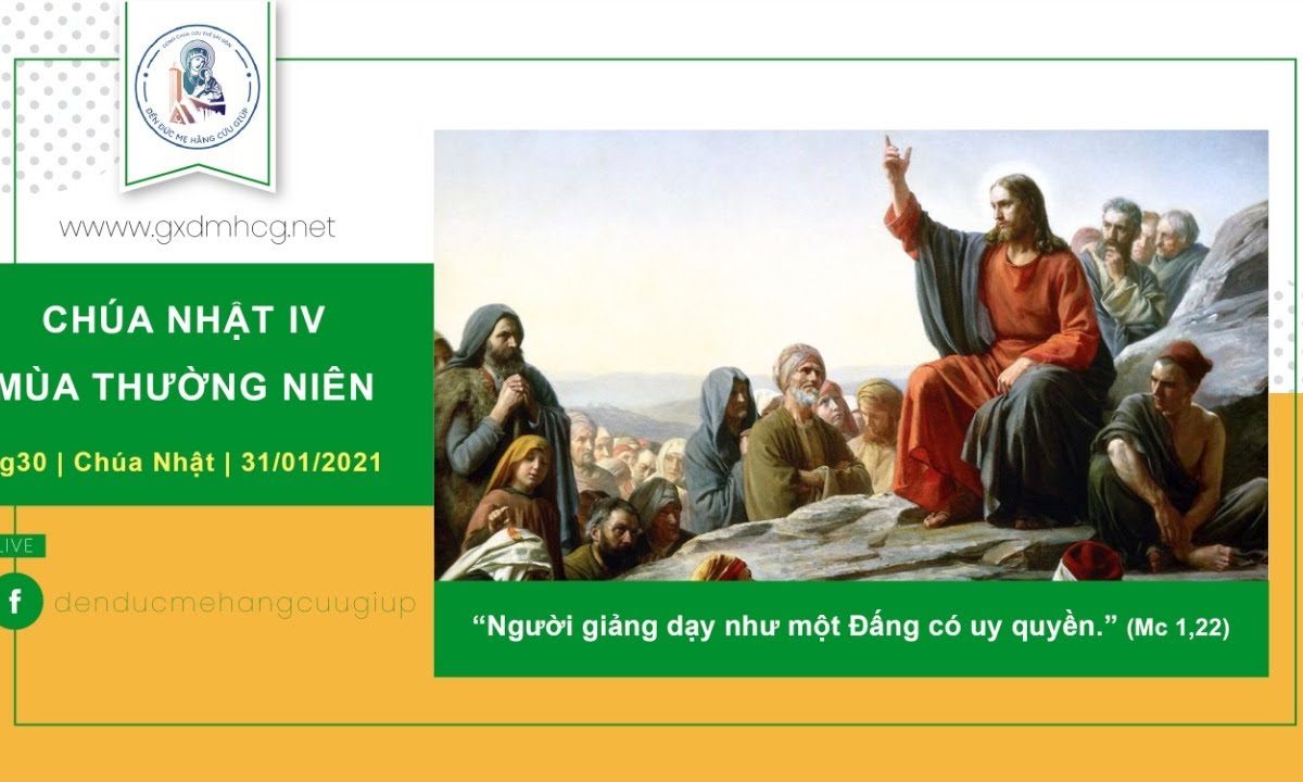 ?Thánh lễ: Chúa Nhật Tuần IV – Mùa Thường Niên | 6h30 || 31/01/2021 –  Đền Đức Mẹ Hằng Cứu Giúp