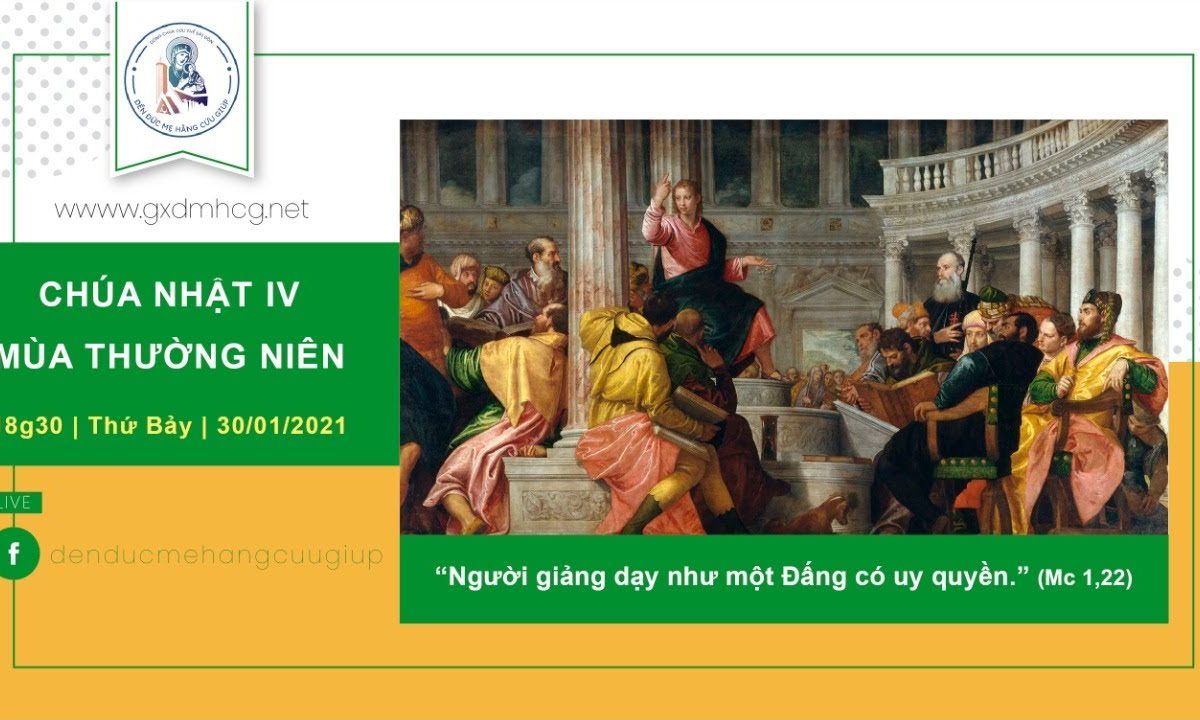 ?Thánh lễ: Chúa Nhật Tuần IV – Mùa Thường Niên | 18h30 || 30/01/2021 –  Đền Đức Mẹ Hằng Cứu Giúp