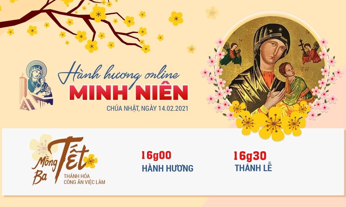 ?Thánh Lễ trực tuyến 14/02/2021: MÙNG BA TẾT TÂN SỬU | lúc 16g00 | ĐỀN ĐỨC MẸ HẰNG CỨU GIÚP