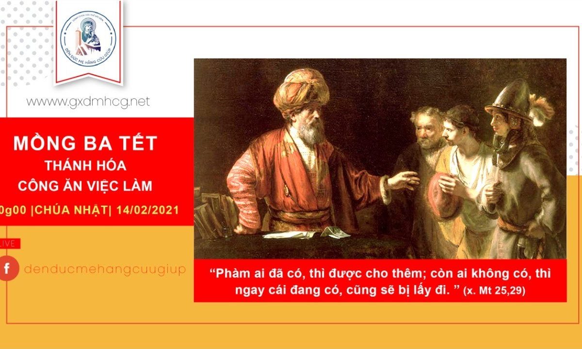 ?Thánh Lễ trực tuyến : MÙNG BA TẾT TÂN SỬU | lúc 10g00 || 14/02/2021 | ĐỀN ĐỨC MẸ HẰNG CỨU GIÚP