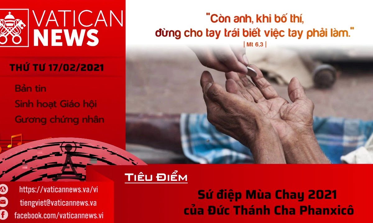 Radio: Vatican News Tiếng Việt thứ Tư 17.02.2021