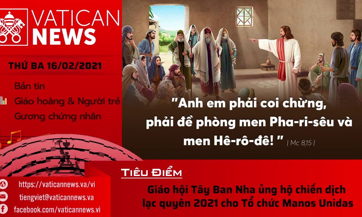 Radio: Vatican News Tiếng Việt thứ Ba 16.02.2021