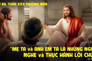 LẮNG NGHE VÀ THỰC HÀNH (Lc 8,19-21)