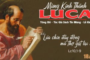 MỪNG KÍNH THÁNH LUCA TÔNG ĐỒ – TÁC GIẢ SÁCH TIN MỪNG